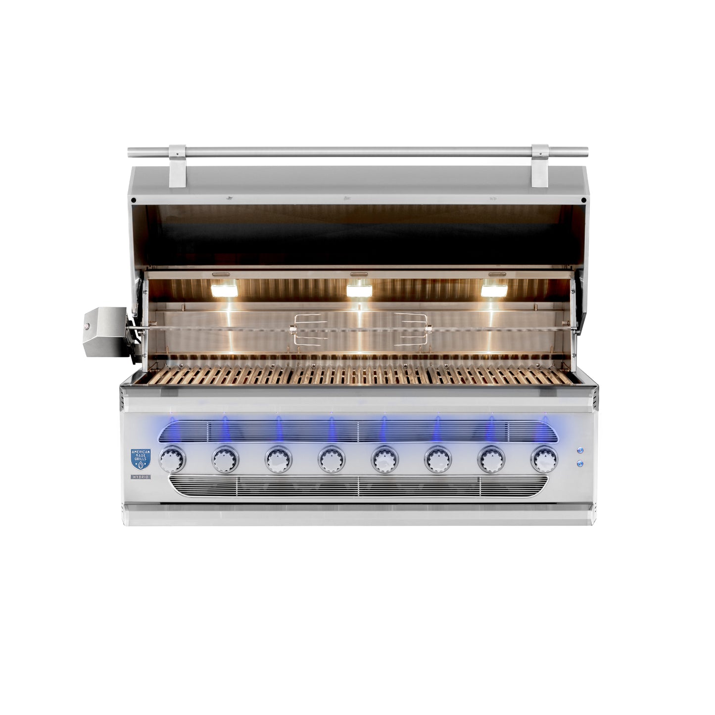 Muscle - 54" Freestanding Hybrid Grill - Liquid Propane