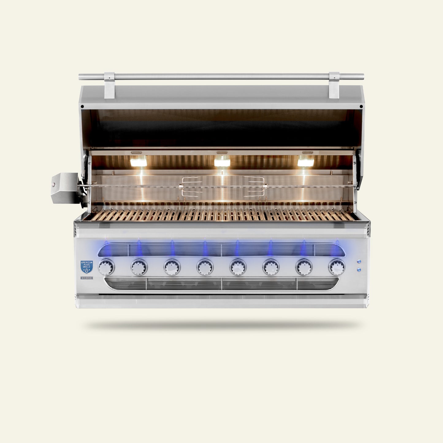 Muscle - 54" Freestanding Hybrid Grill - Liquid Propane