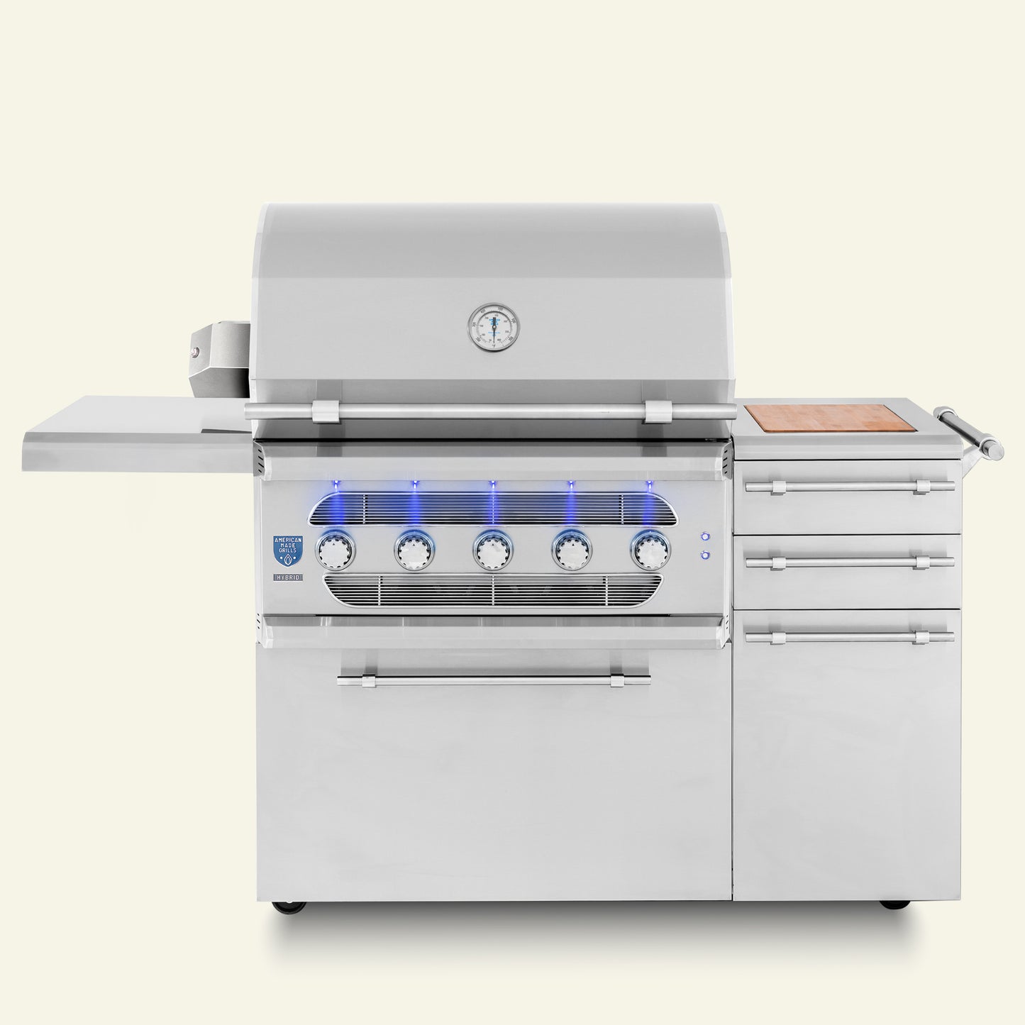 Muscle - 36" Freestanding Hybrid Grill - Liquid Propane