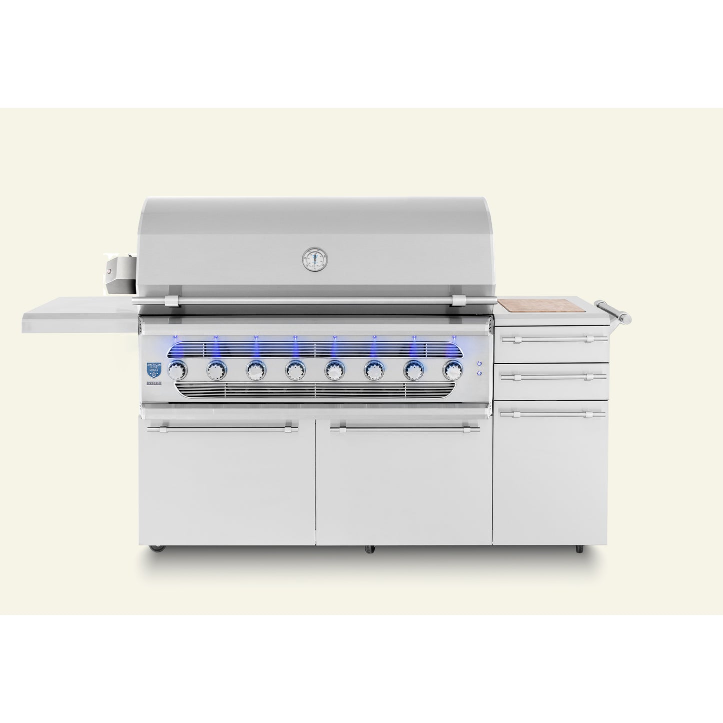 Muscle - 54" Freestanding Hybrid Grill - Liquid Propane