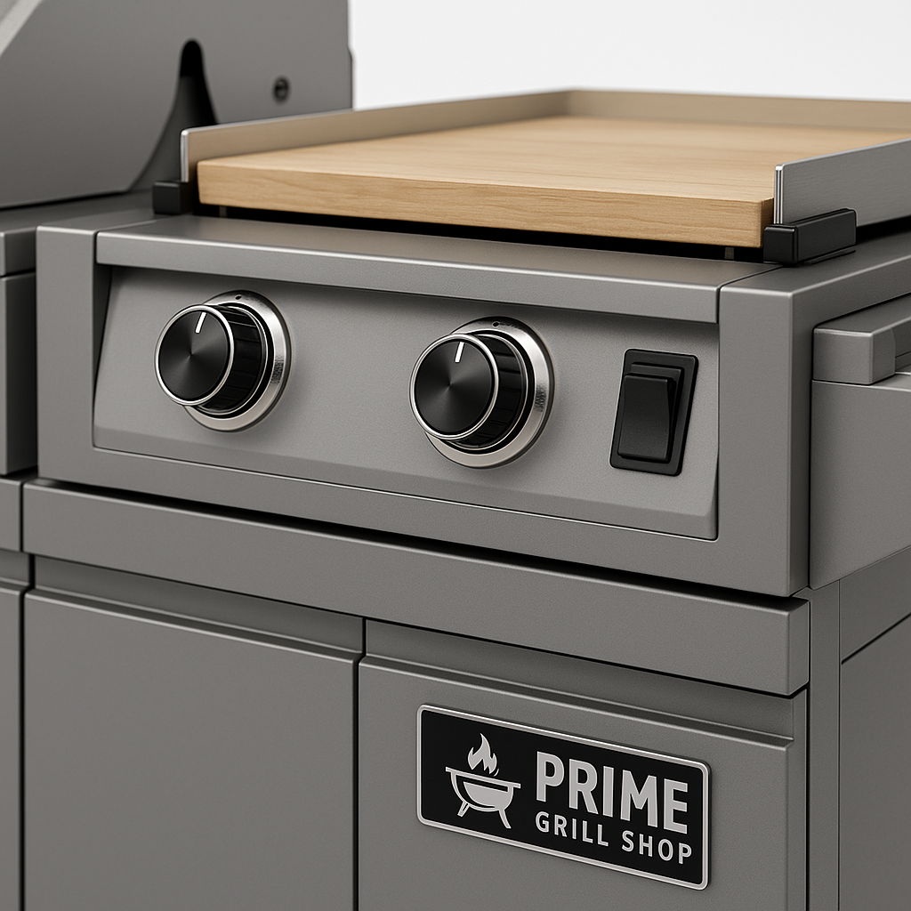 Ellsworth Modular Grilling Collection 4-Burner Gas Grill, Charcoal Grill, and Gas Griddle w/ Cart