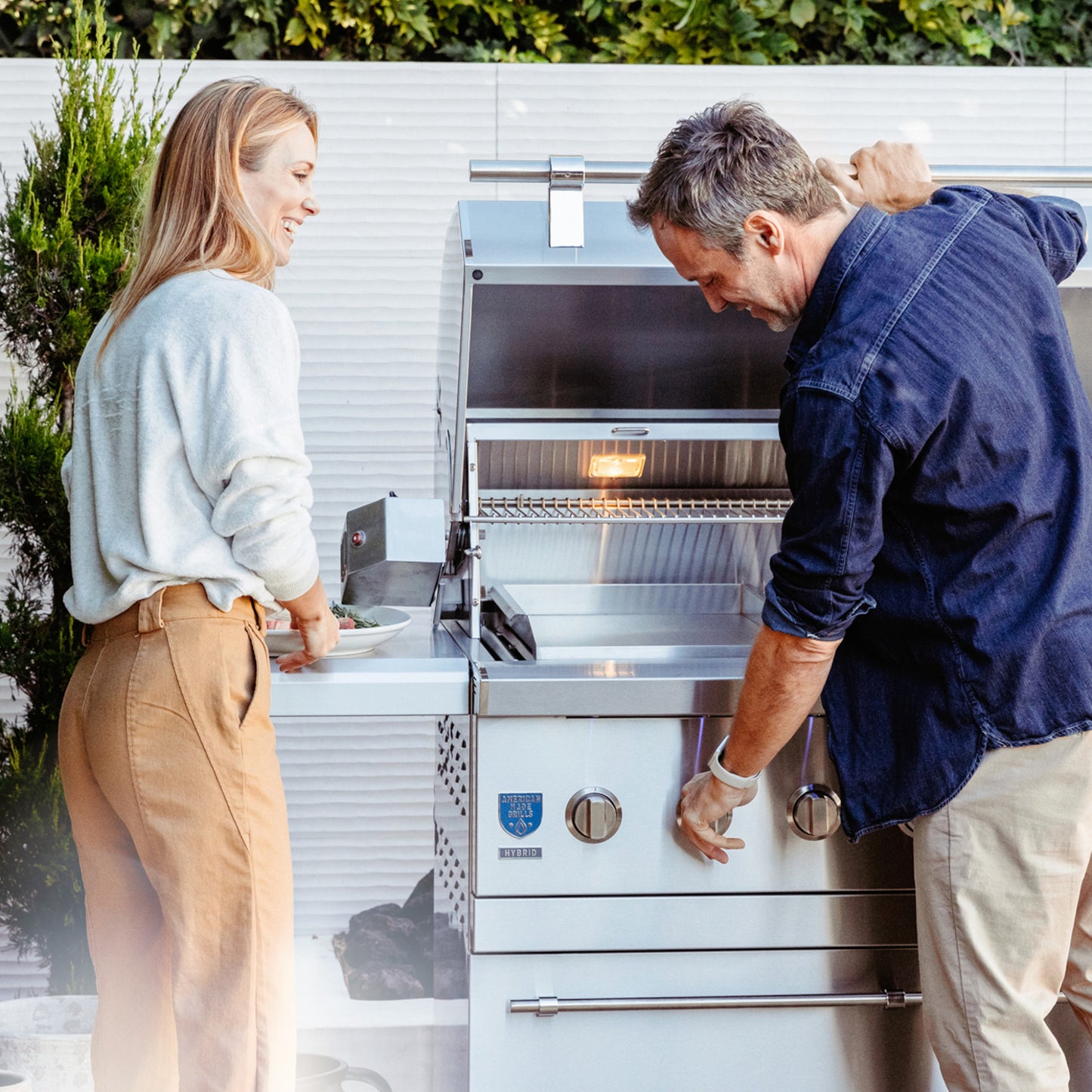 Encore - 36" Built-in Hybrid Grill - Liquid Propane