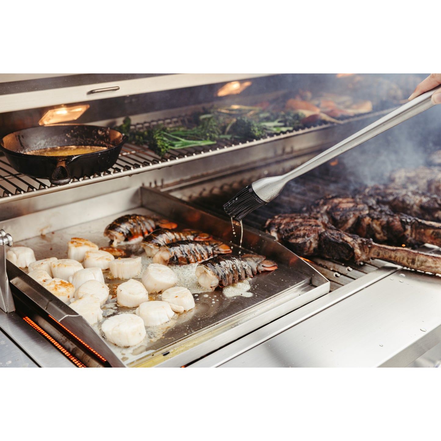 Muscle - 36" Freestanding Hybrid Grill - Liquid Propane