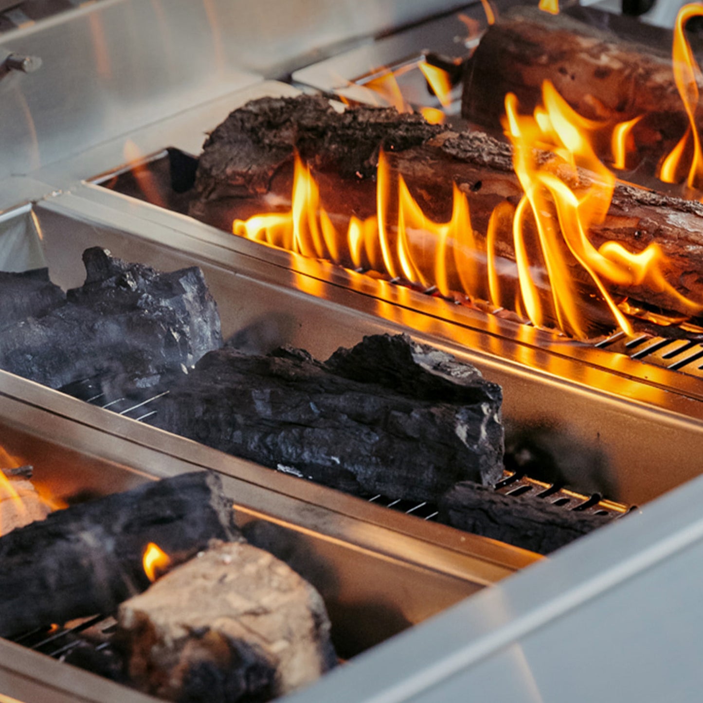 Muscle - 54" Freestanding Hybrid Grill - Liquid Propane