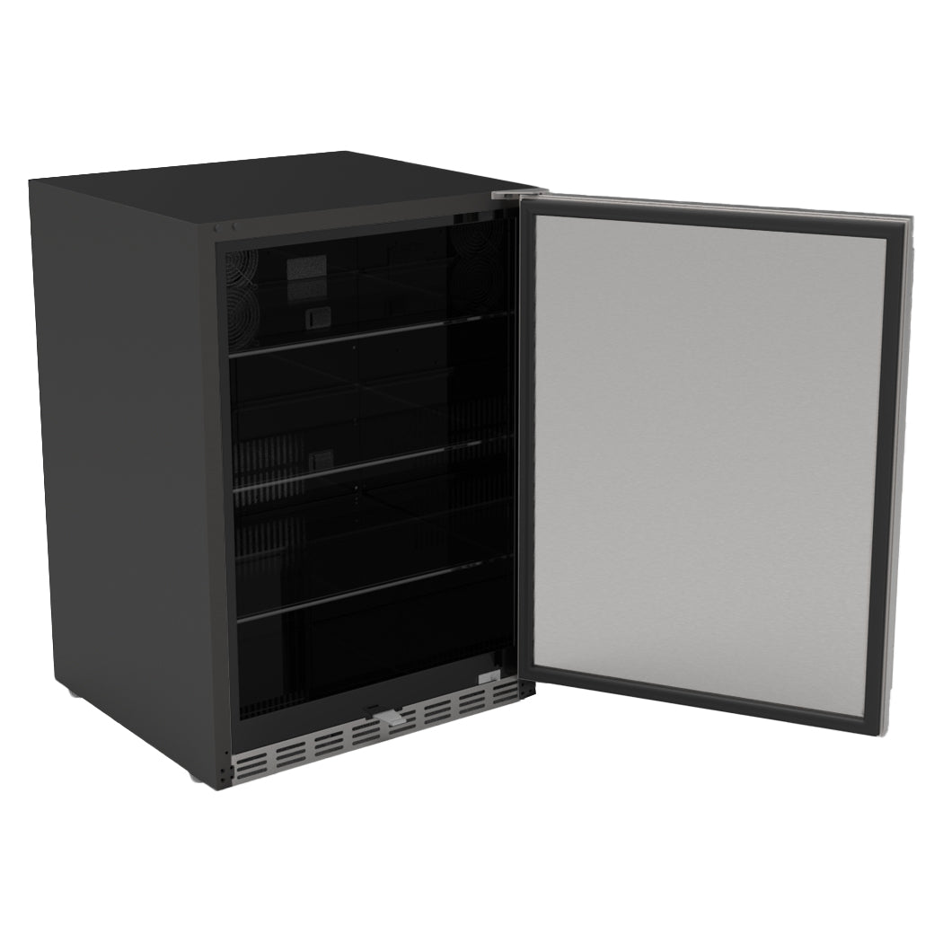 Summerset Grills 24" Outdoor-Rated Refrigerator with Glass Door and Glass Shelves