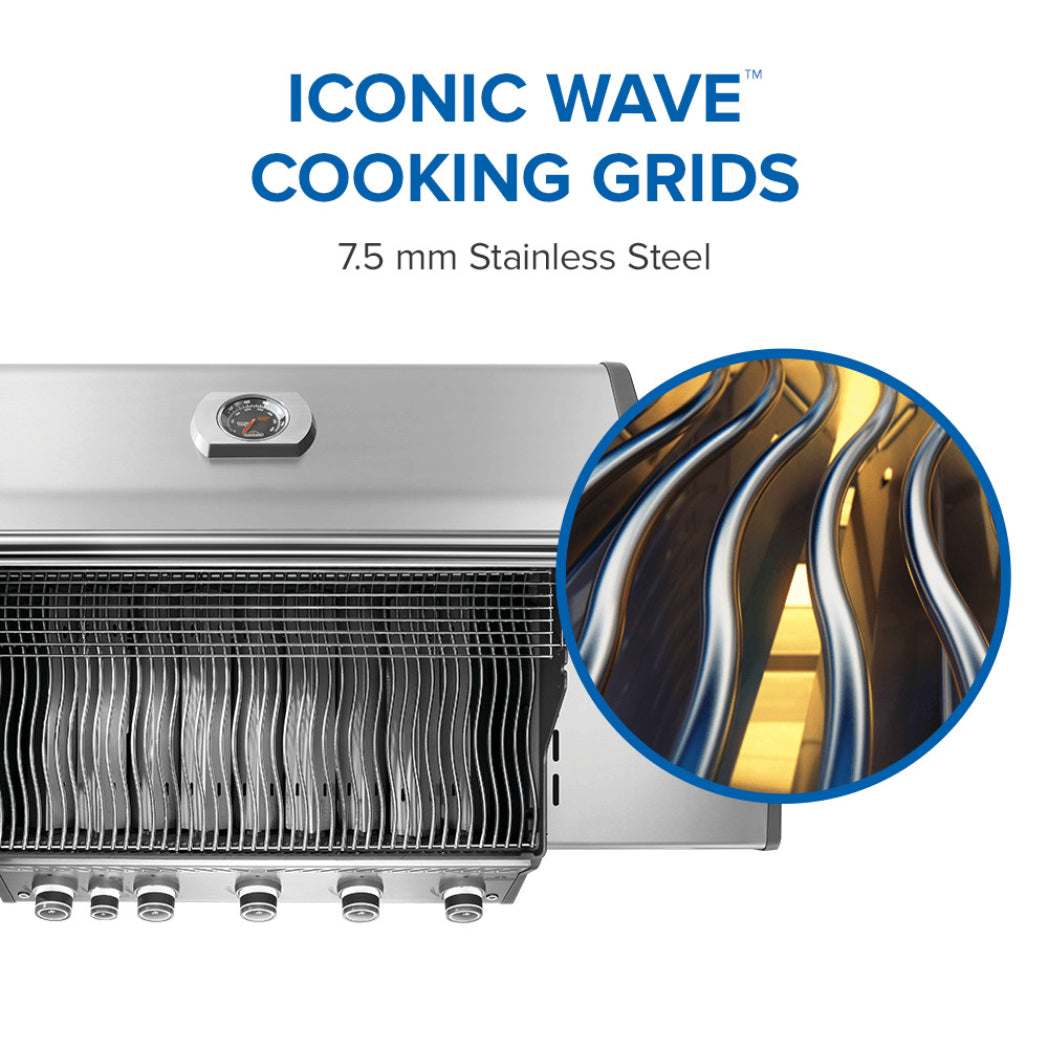 Napoleon Rogue PRO 625 Natural Gas with Infrared Side Burner - Stainless Steel