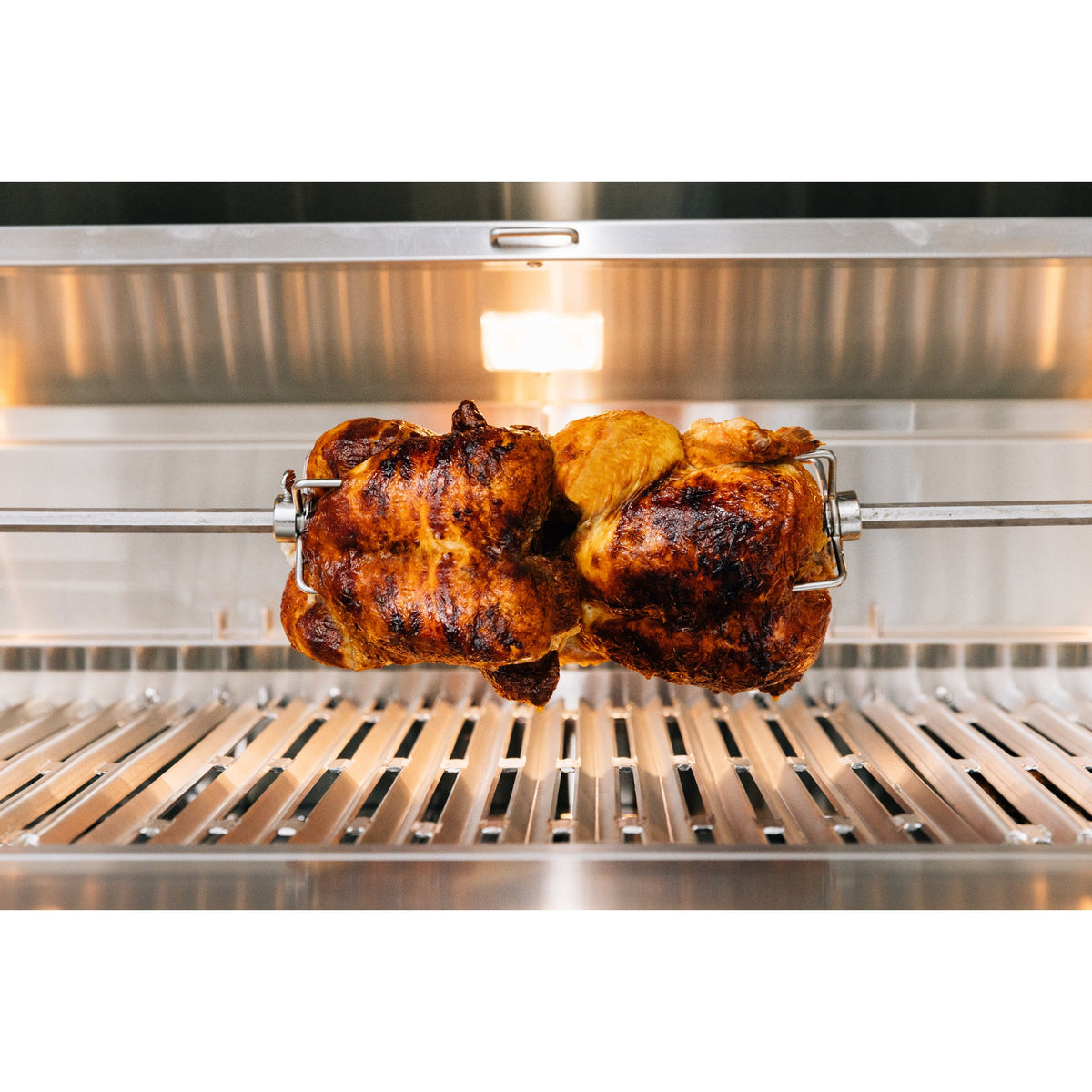 American Made Grills Muscle 36" freestanding hybrid natural gas grill with stainless steel construction and premium accessories