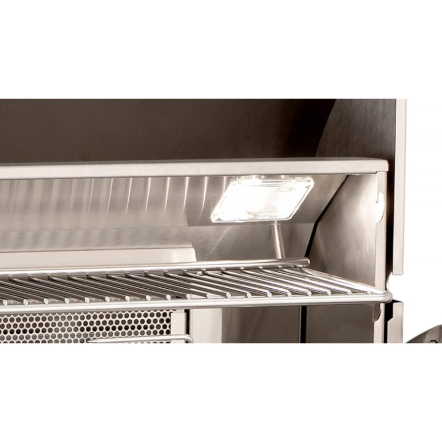 Aurora A660i Built-In Grill with Analog Thermometer: Backburner & Rotisserie Kit