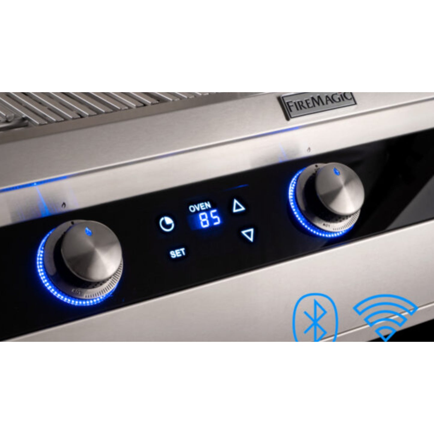 Echelon E790i 40" Built-In Grill Digital Thermometer with Infared Burner on Left side