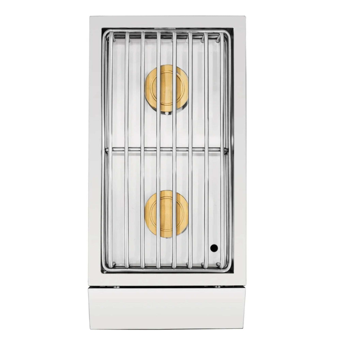 American Made Grills Estate Double Side Burner natural gas stainless steel outdoor kitchen accessory with dual burners and LED lighting