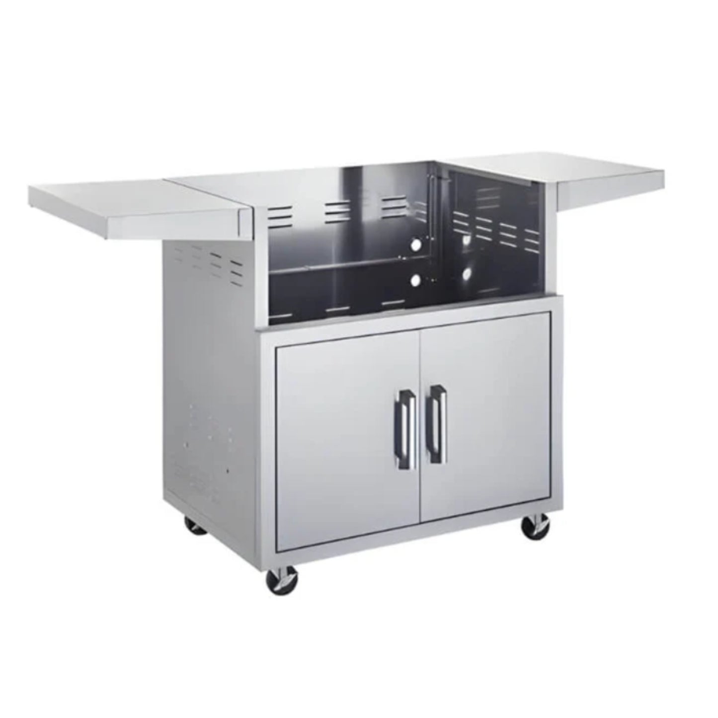 TrueFlame Deluxe Cart for 40" Gas Grills (including E Series) Fold-Down Side Shelves