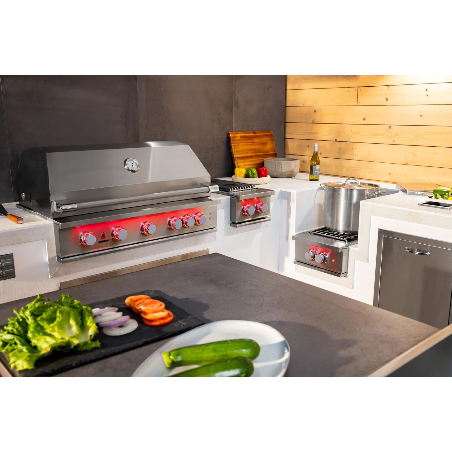 TrueFlame 40" 5 Burner Gas Grill - Natural Gas