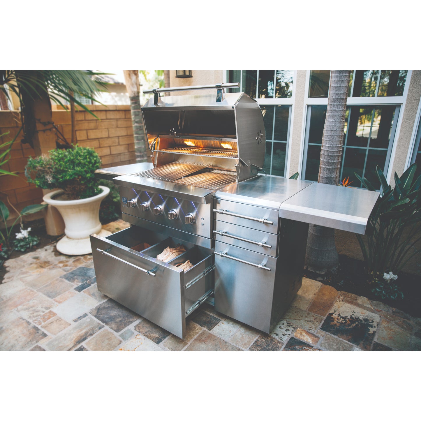 Encore - 36" Built-in Hybrid Grill - Liquid Propane