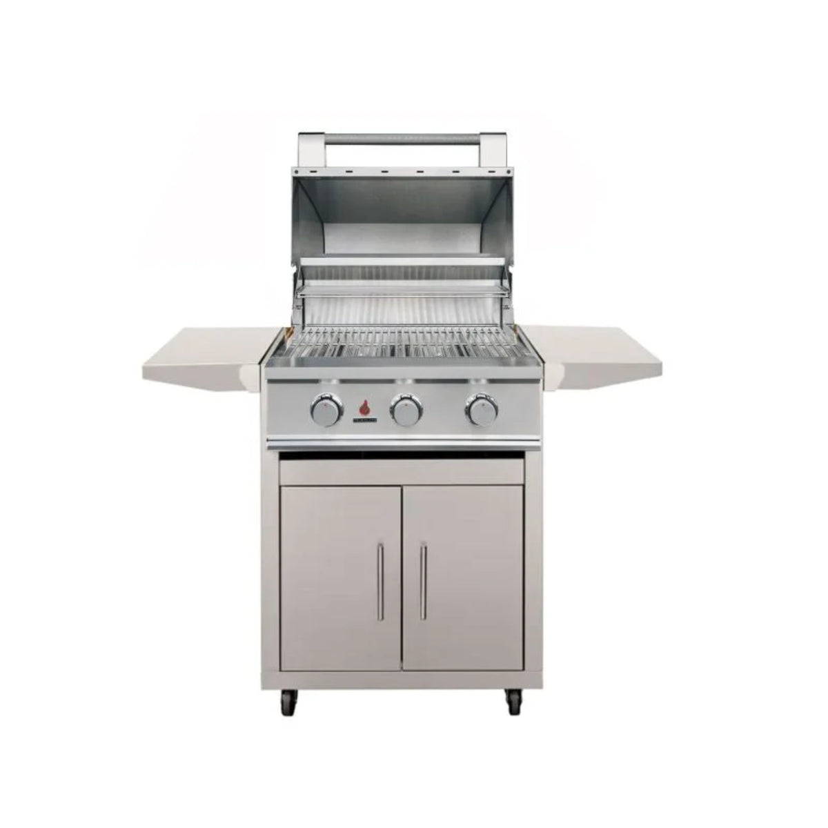 TrueFlame 25" 3-Burner Freestanding Natural Gas Grill with Deluxe Cart