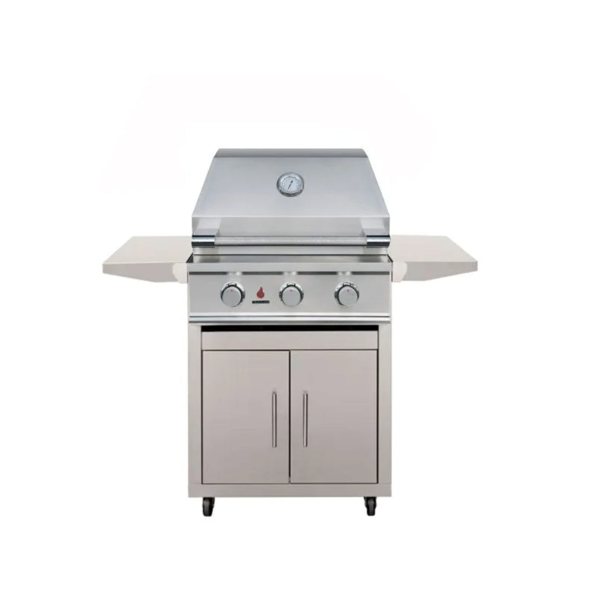 TrueFlame E Series 25" 3-Burner Freestanding Liquid Propane Grill with Deluxe Cart