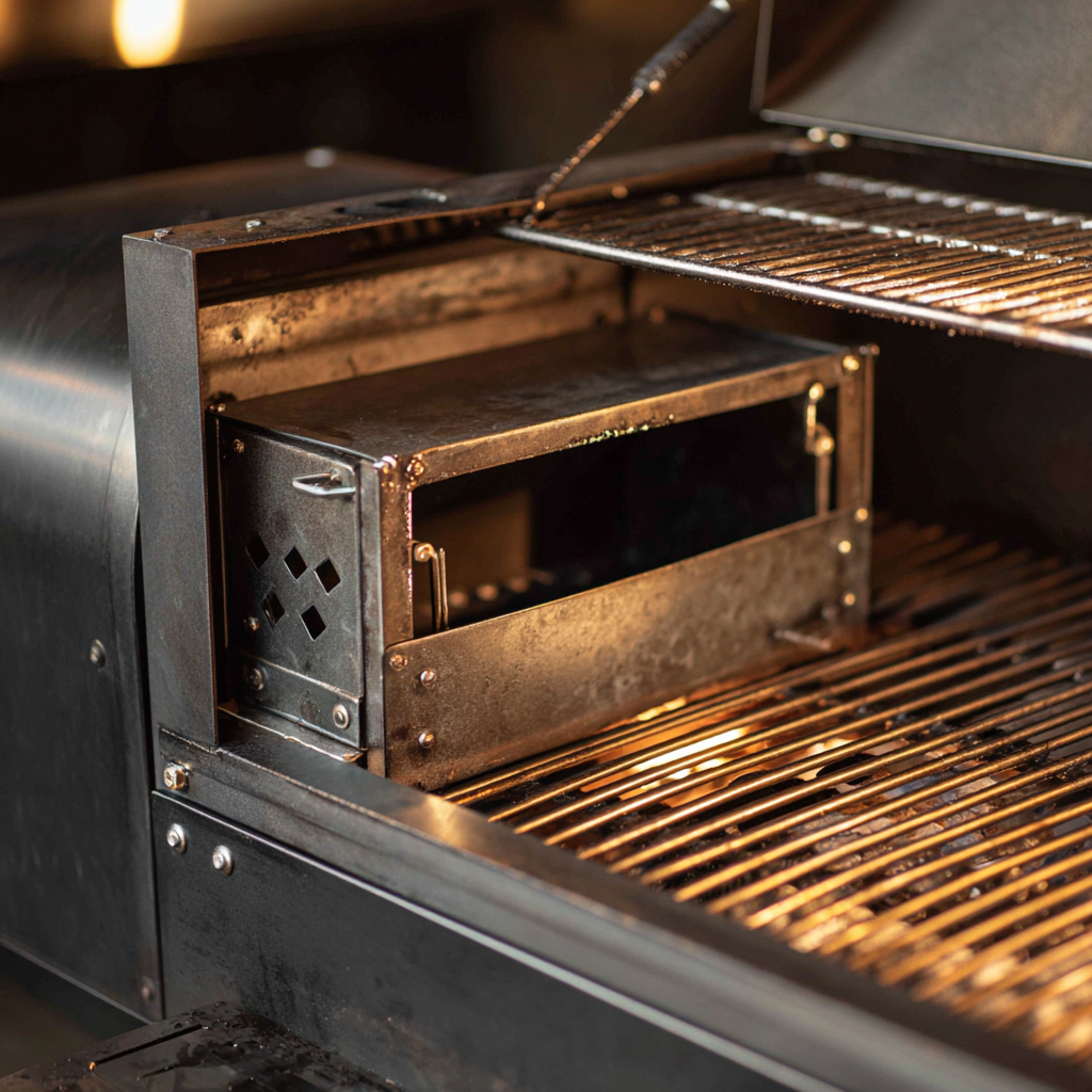 Gallatin 35-Inch Offset Charcoal Smoker w/ Counterweight