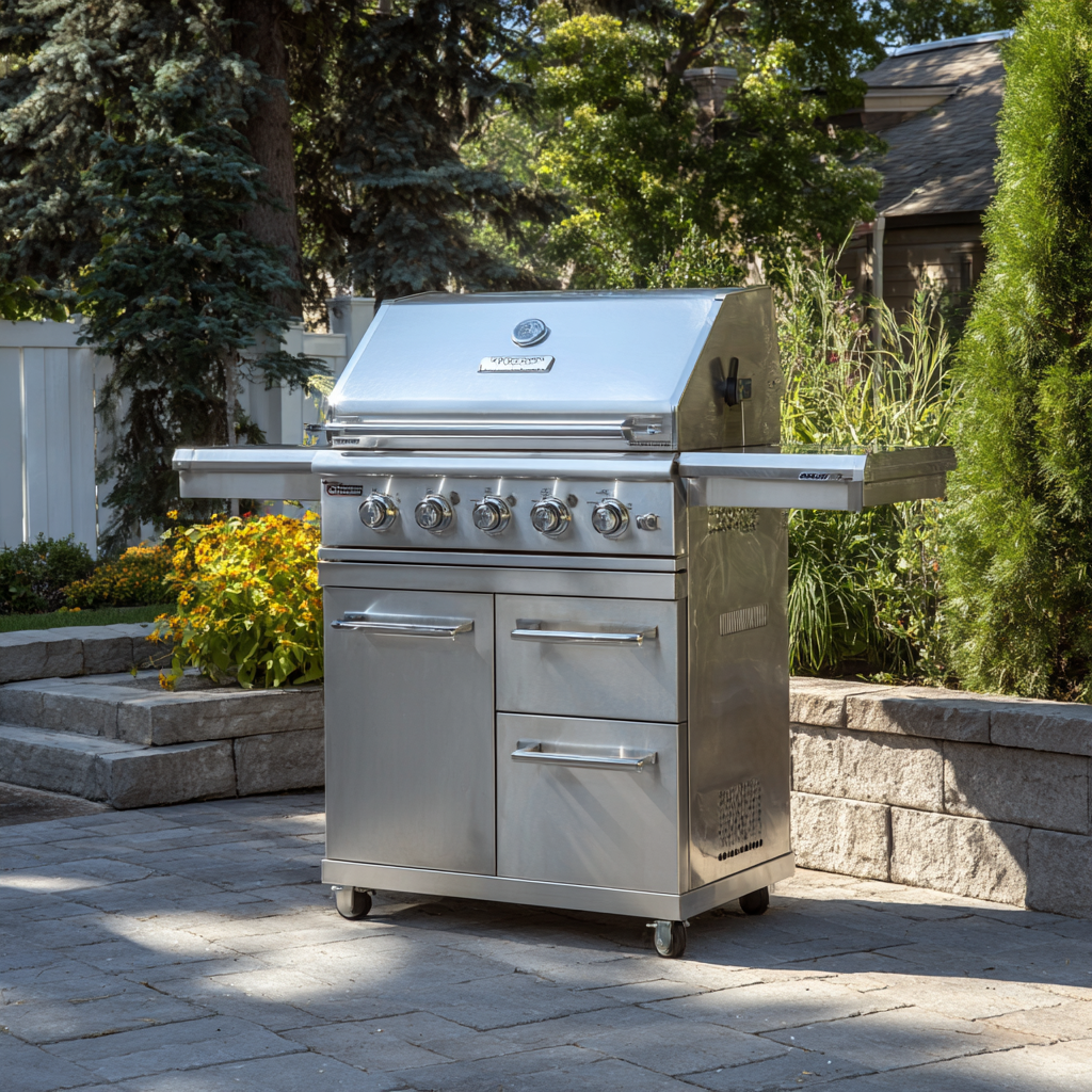 Windsor 36-Inch 4-Burner Freestanding Flat Top Propane Gas Griddle with Cabinet