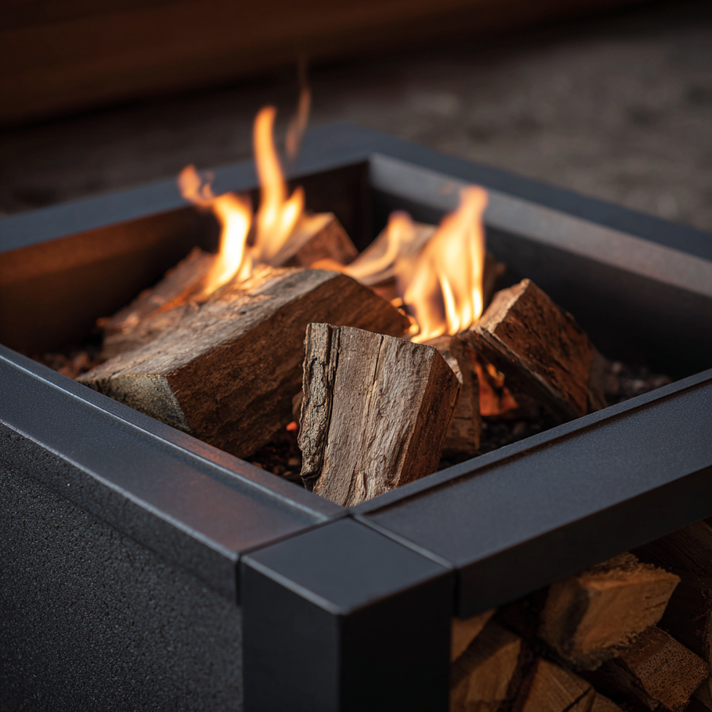 Lafayette Design Zero Black 2000 mm Wood-Burning Fire Pit