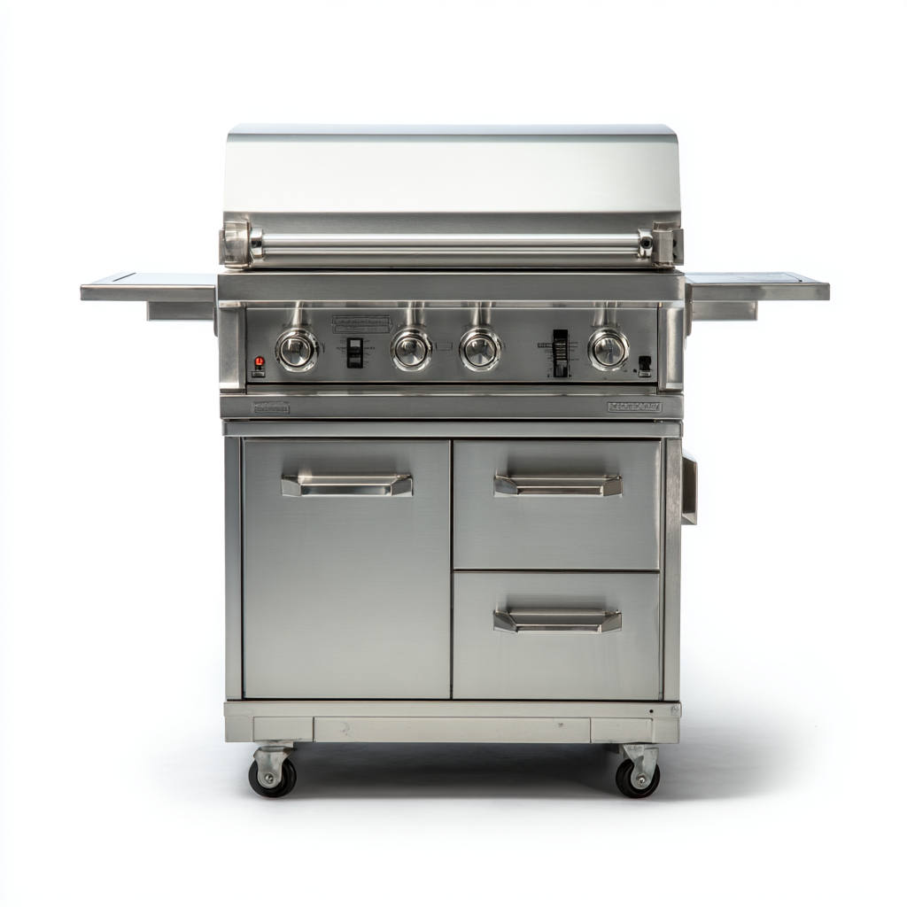 Windsor 36-Inch 4-Burner Freestanding Flat Top Propane Gas Griddle with Cabinet