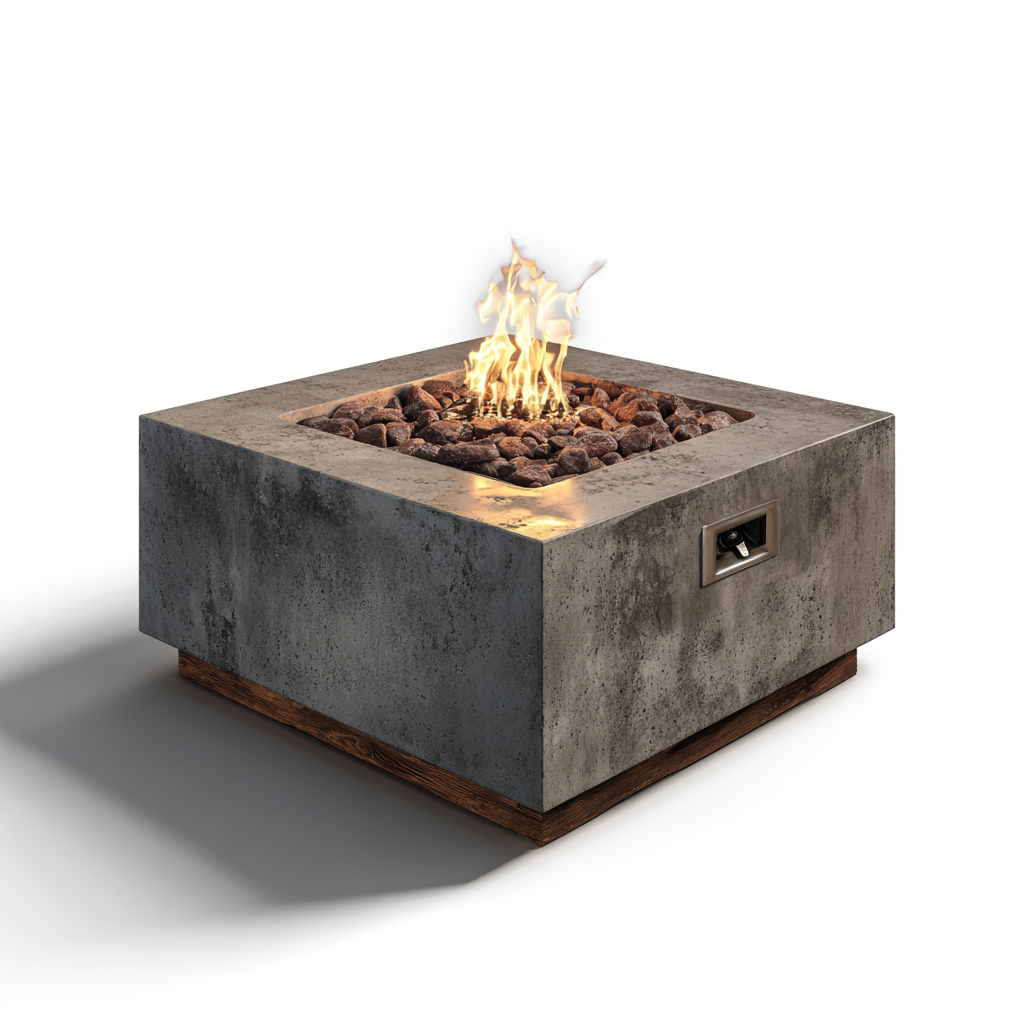 Savanna Stone Gas Fire Pit Table