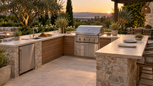 Outdoor Kitchen Layout: Where Should the Grill, Fridge, Sink, and Prep Space Go?