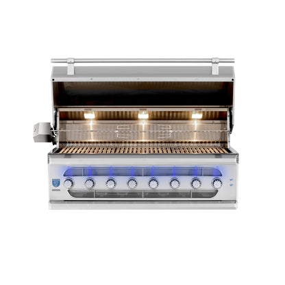 Muscle - 54" Freestanding Hybrid Grill - Liquid Propane