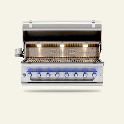 Muscle - 54" Freestanding Hybrid Grill - Liquid Propane