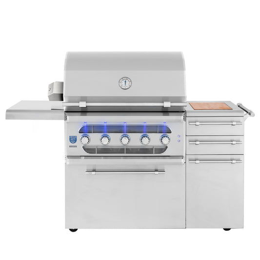 Muscle - 36" Freestanding Hybrid Grill  - Liquid Propane
