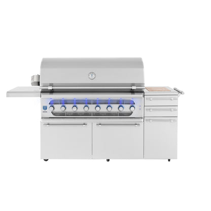 Muscle - 54" Freestanding Hybrid Grill - Liquid Propane