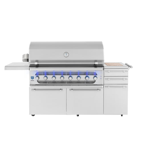 Muscle - 54" Freestanding Hybrid Grill - Liquid Propane