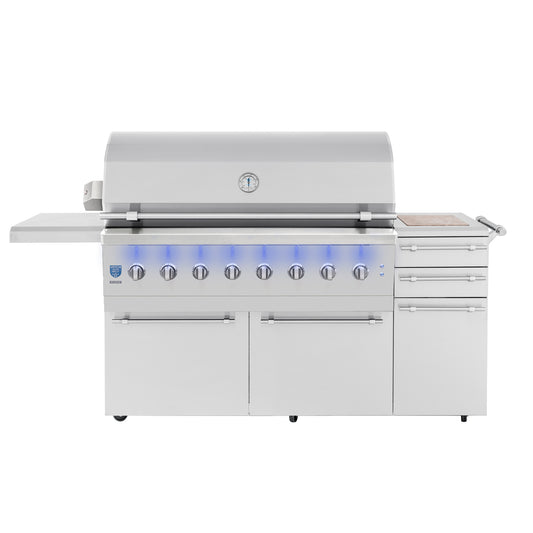 Encore - 54" Freestanding Hybrid Grill - Liquid Propane