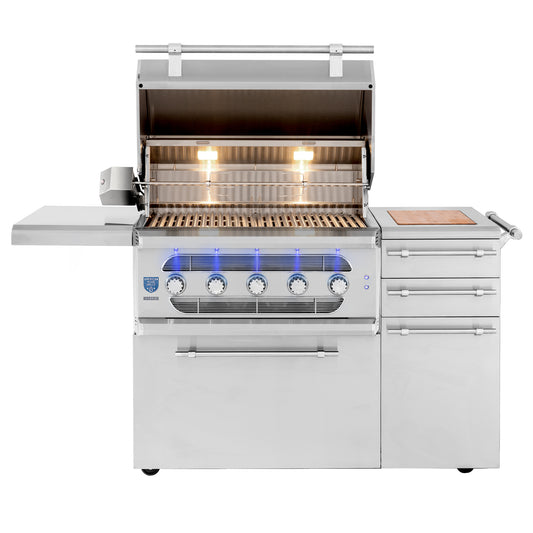 Muscle - 36" Freestanding Hybrid Grill  - Liquid Propane
