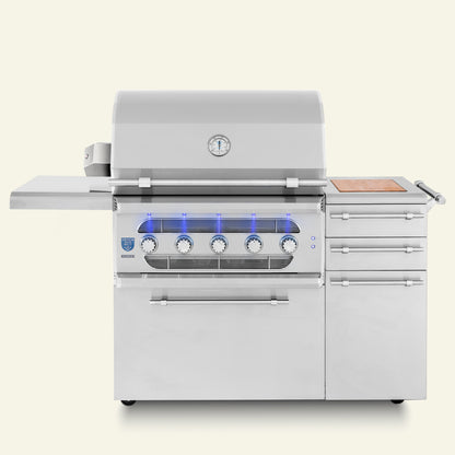 Muscle - 36" Freestanding Hybrid Grill  - Liquid Propane