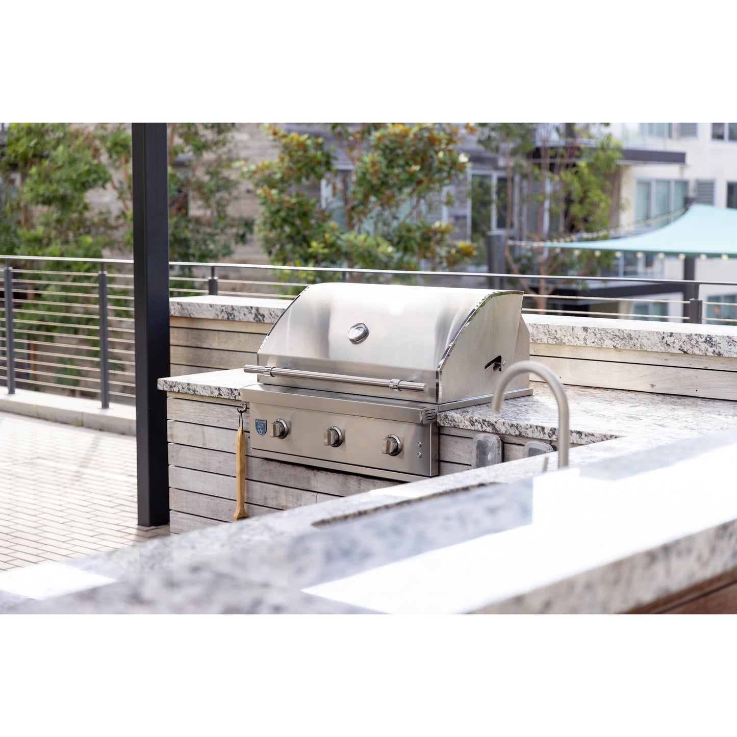 American Made Grills Atlas 36" Built-in Grill with Briquette Trays - Liquid Propane