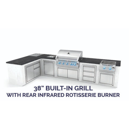 Napoleon Built-In 700 Series 38" Propane Grill with Infrared Rear Burner - Stainless Steel