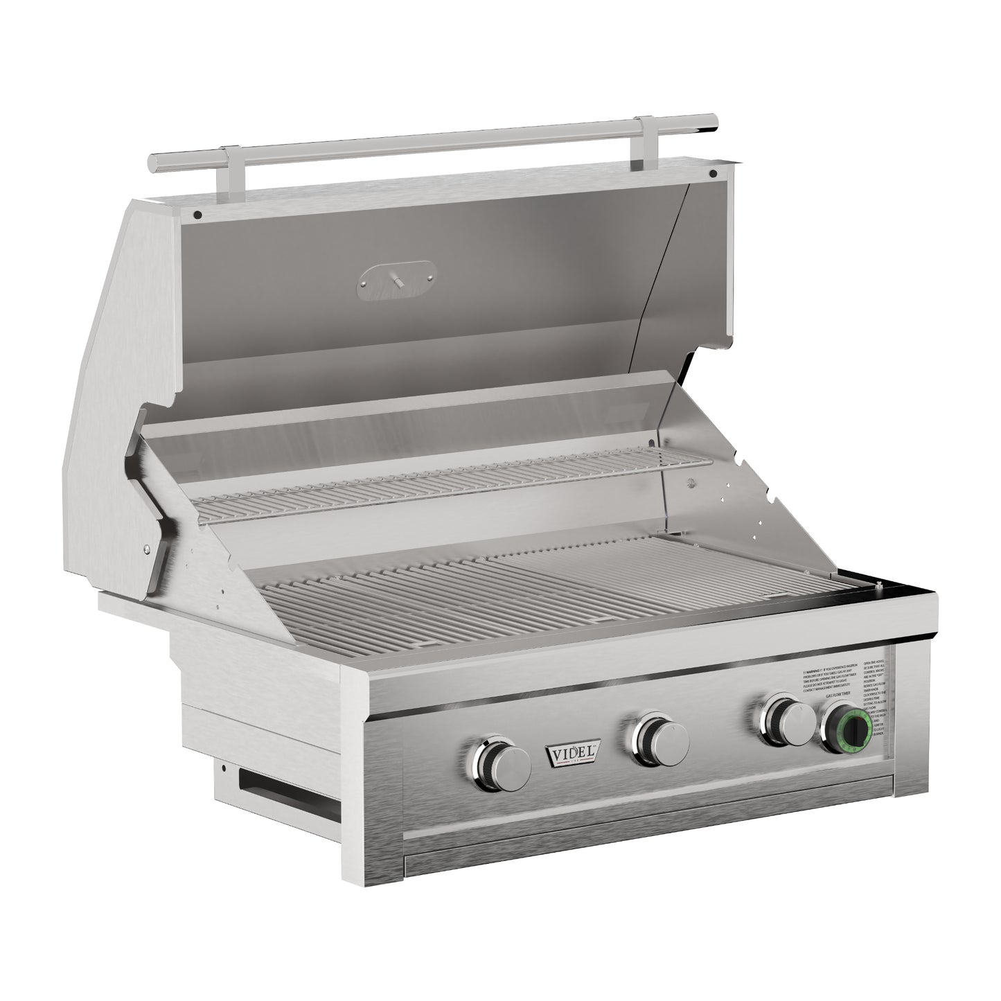 The Outdoor Plus Videl 36" Commercial Grill – 3 Burner w/ 1-Hour Safety Timer