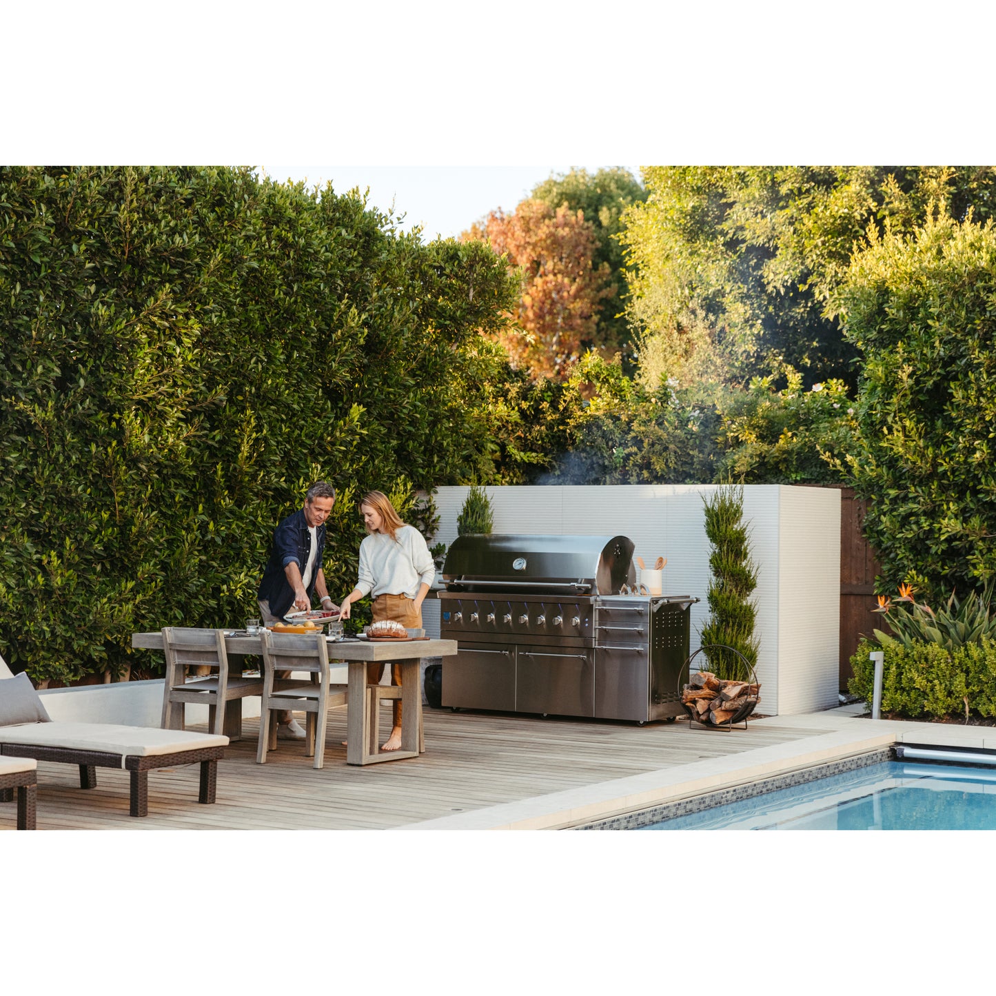 American Made Grills Encore 54" Freestanding Hybrid Grill - Natural Gas