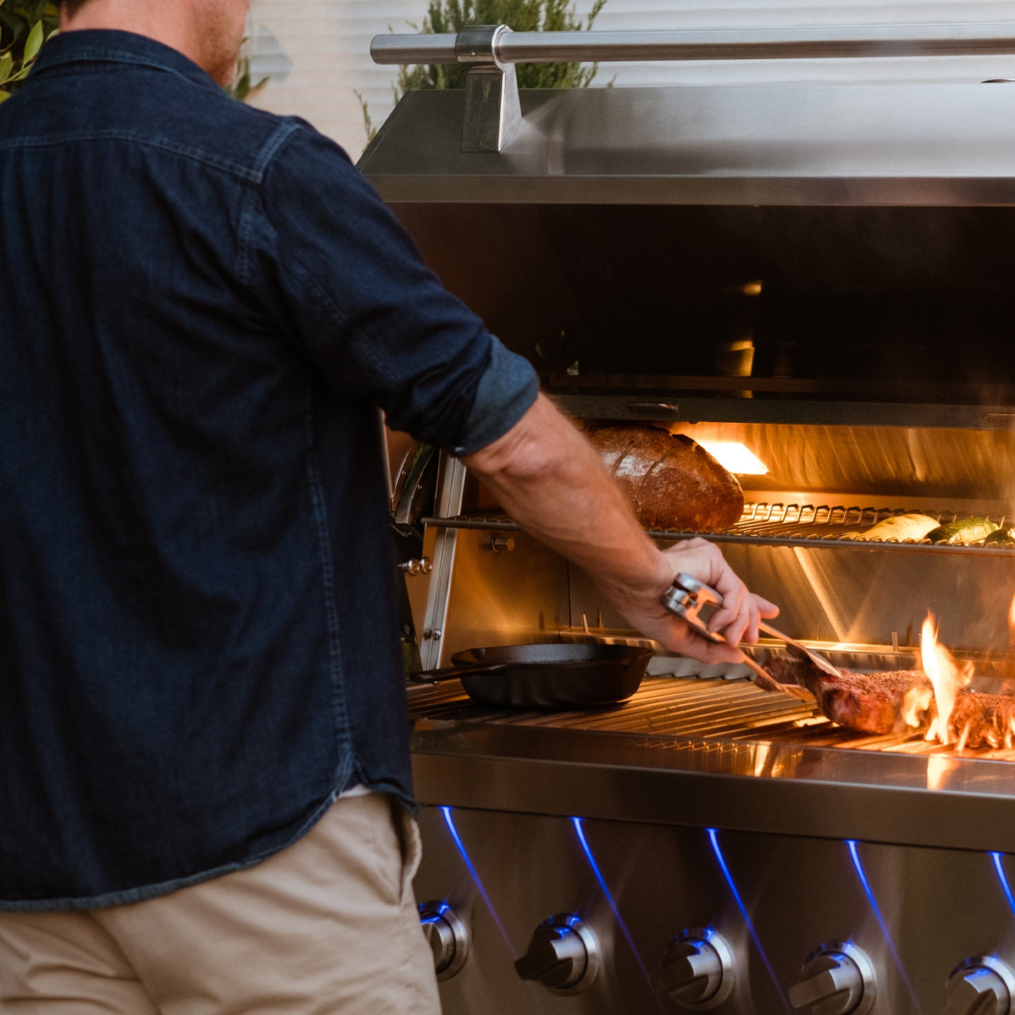 American Made Grills Encore 54" Built-in Hybrid Grill - Liquid Propane