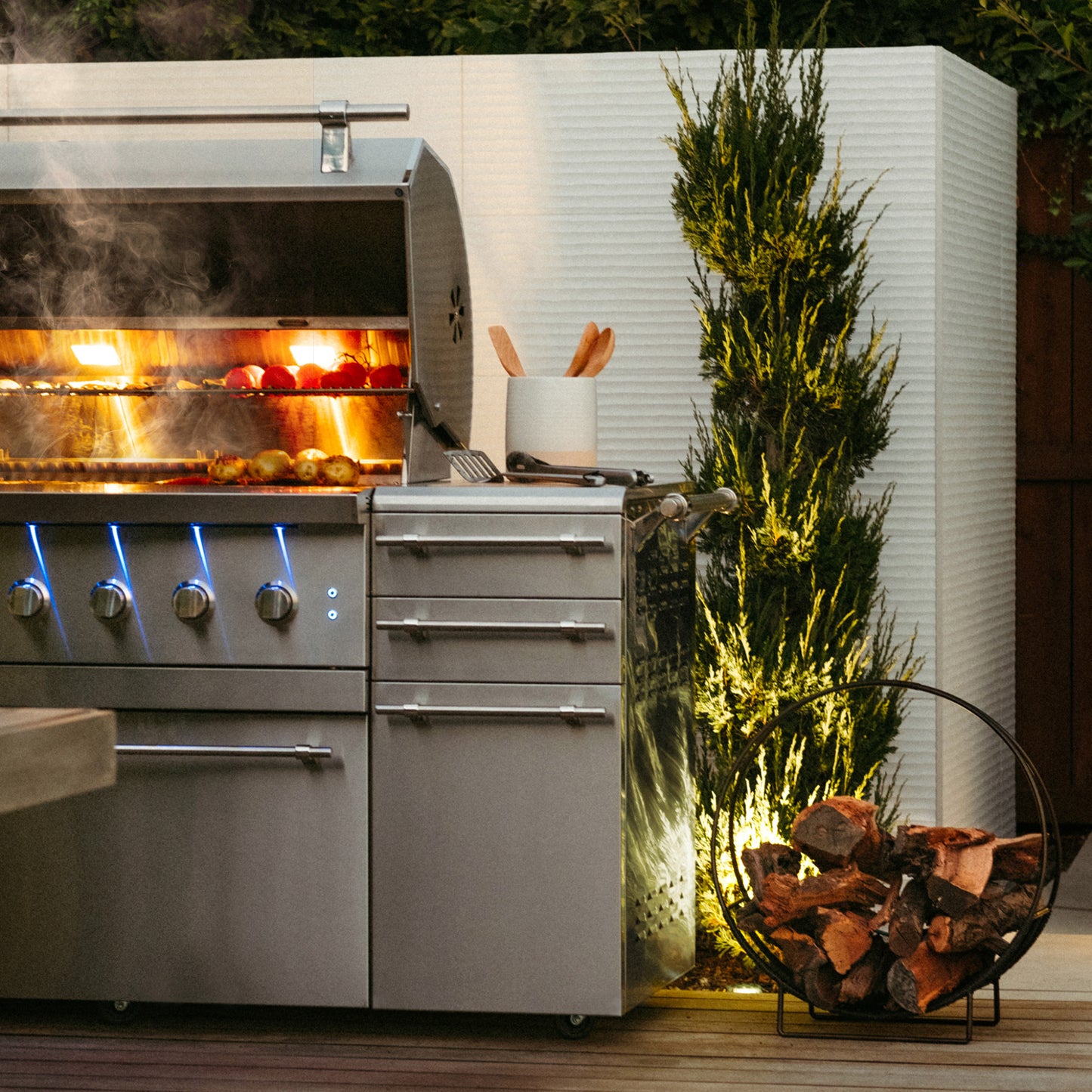 American Made Grills Encore 36" Freestanding Hybrid Grill - Liquid Propane
