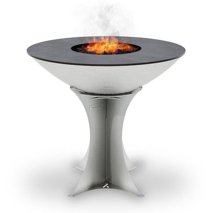 Arteflame 40″ Platinum Series — Stainless Fire Bowl Flat-Top Grill with Euro Base