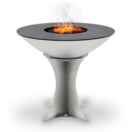 Arteflame 40″ Platinum Series — Stainless Fire Bowl Flat-Top Grill with Euro Base