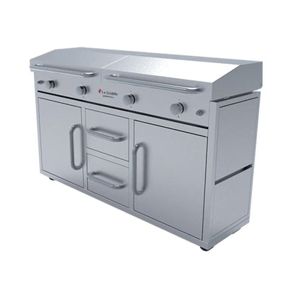 The Grand Texan - 4 Burner Natural Gas (Cart Included) by Le Griddle