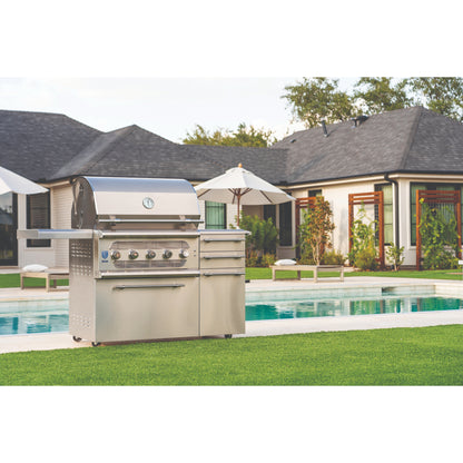 Muscle - 36" Freestanding Hybrid Grill  - Liquid Propane