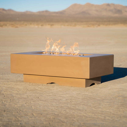 The Outdoor Plus TOP Fires Del Mar Linear Concrete Gas Fire Pit