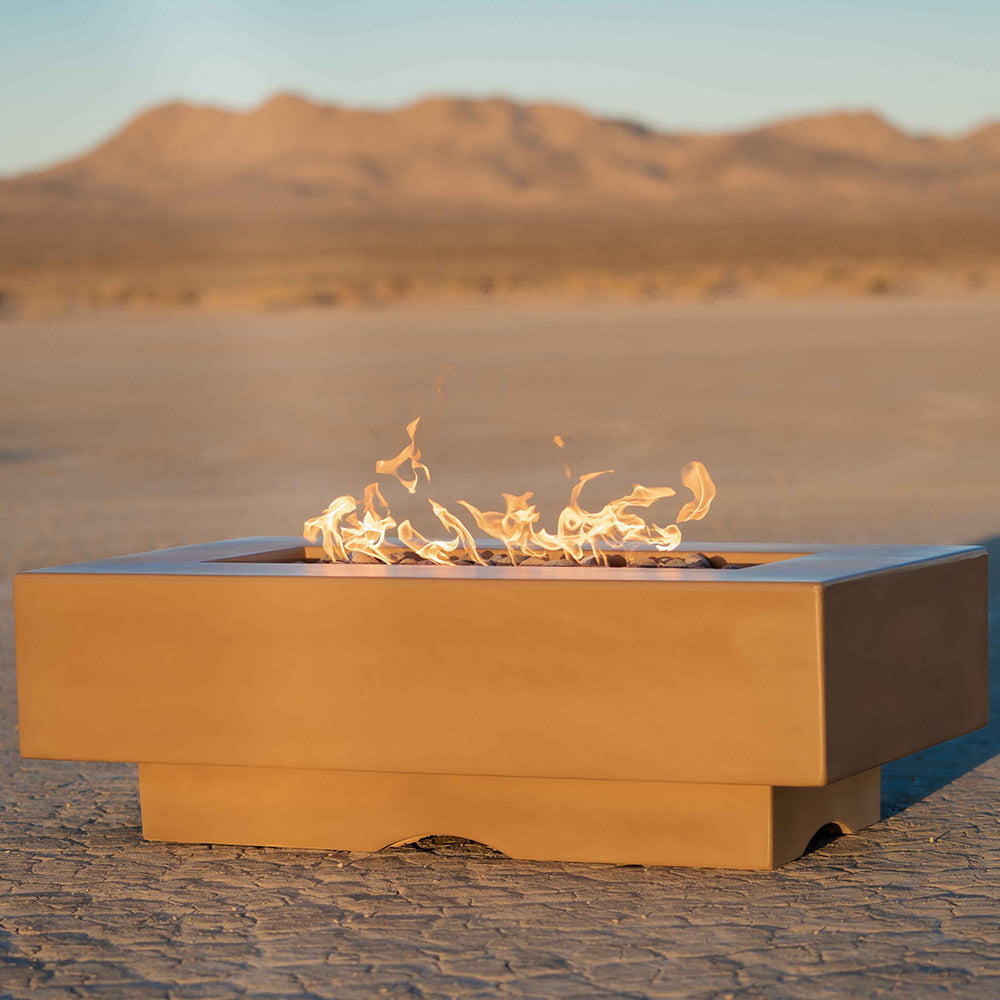 The Outdoor Plus TOP Fires Del Mar Linear Concrete Gas Fire Pit
