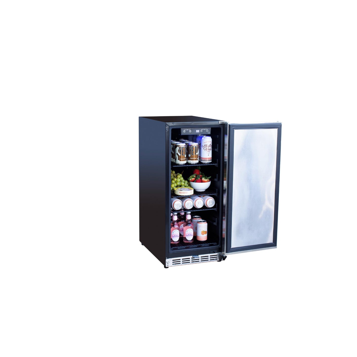 15" Outdoor Rated Refrigerator with Stainless Steel Door and Handle