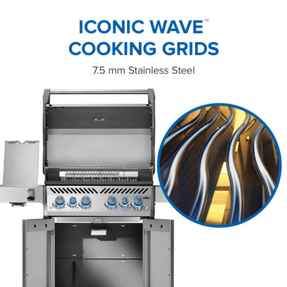 Napoleon Rogue PRO-S 525 Liquid Propane Grill with Infrared Side and Rear Burners - Stainless Steel