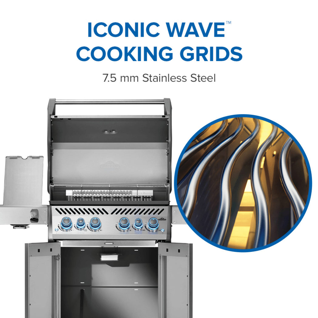 Napoleon Rogue PRO-S 525 Natural Gas Grill with Infrared Side and Rear Burners - Stainless Steel