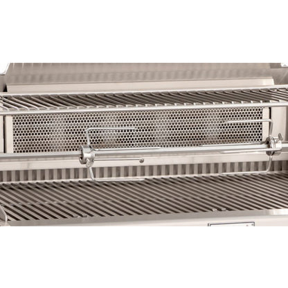 Aurora A660i Built-In Grill with Analog Thermometer: Backburner & Rotisserie Kit