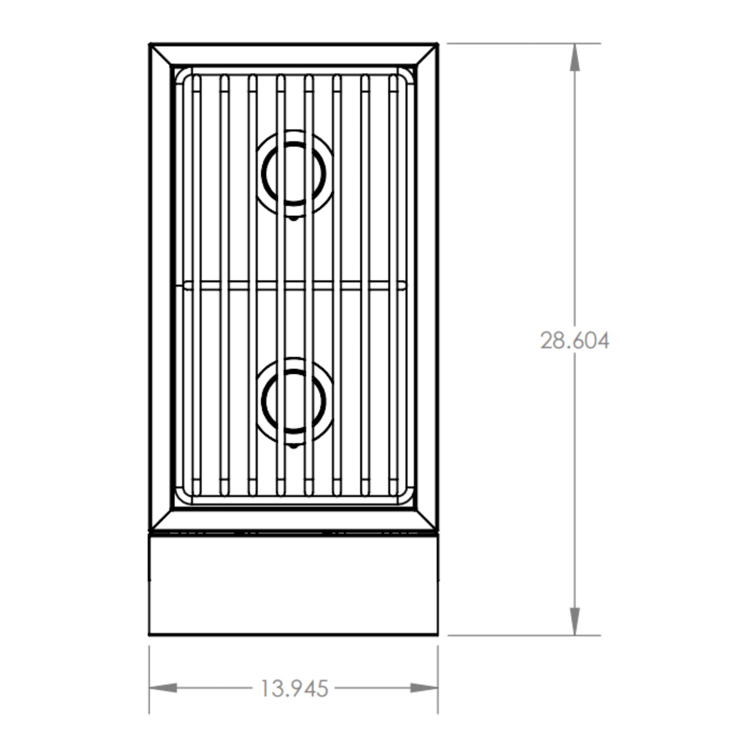 Encore Double Side Burner - Natural Gas